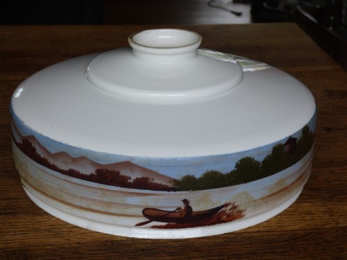 Ancien plafonnier opaline - plafonnier,