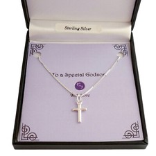 Argent Sterling Croix Collier