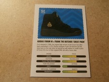 SNEAKERS ADIDAS FORUM HI x FRANK BUTCHER TRADING "ROOKIE" CARD, COLLECTOR (JT29)