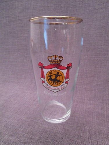 Verre bière publicitaire - a,