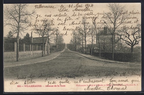 Cpa villenauxe avenue - avenue, la