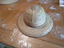 Ancien Chapeau En Paille Style