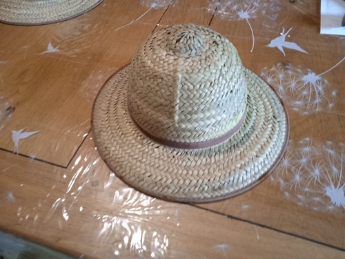 Ancien chapeau paille - chapeau, en