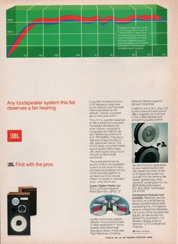 Jbl l112 speaker - l112, original
