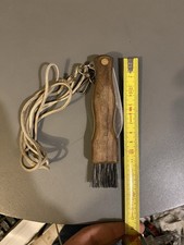 Maserin couteau champignons bois brosse pince mousqueton lame inox vintage