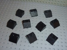 10 x LEGO Black Slope Brick
