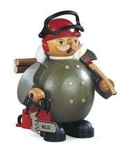 R�Ucherfigur R�Uchermann Petit Travailleur Forestier Avec Motors � Ge ( Bxh ):