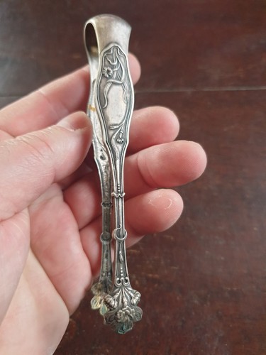 Pince sucre metal argente - pince,