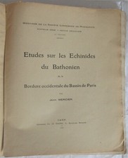 JEAN MERCIER SUR LES ECHINIDES