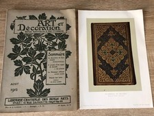 Revue ART ET DECORATION Aout 1912 Decoration du Livre Oriental MOSAIQUE EMAIL
