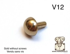 x10 Clous a viser Ø12mm laiton massif malle louis vuitton goyard trunk brass