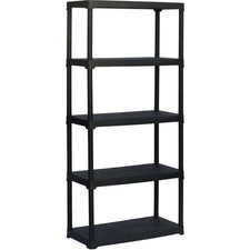 Etagere plastique - TOOD - 5 tablettes - Portée 30 kgs par tablette - Dimensi...