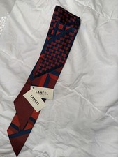 Foulard Fin En Soie Lancel 