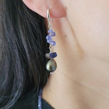 boucles d'oreilles en perles