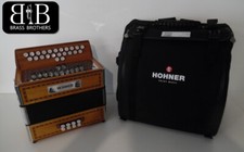 Accordéon Diatonique HOHNER MERLIN II (Sol/Do) série Bois Naturel - NEUF