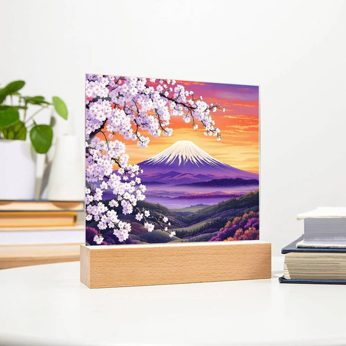 Cherry blossom mountainscape - cherry,