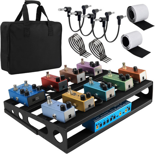 Guitar pedal board with power - guitar,