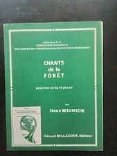 PARTITION - RENE MIGNION - Chants de la foret pour cor en fa et piano
