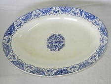 LEBACQZ & BOUCHART St-Amand, service "Régent" : Plat de service ovale