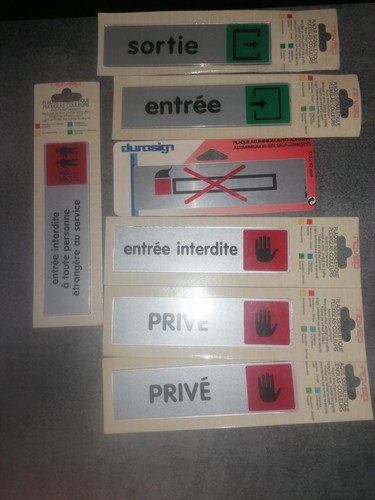 Lots plaque signaletique - plaque,