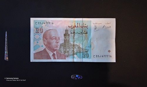 Billet banque 20 dirhams - &,