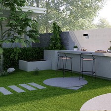 VEVOR Gazon Artificiel Pelouse Synthétique Extérieur Intérieur 18 Dalles 31x31cm