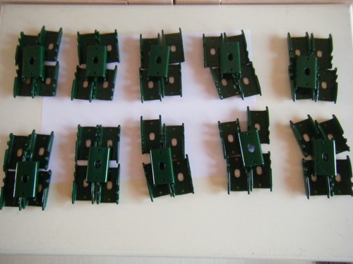 Lot clips vert fixation - vert,