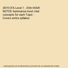2019 CFA Level 1 - 25th HOUR