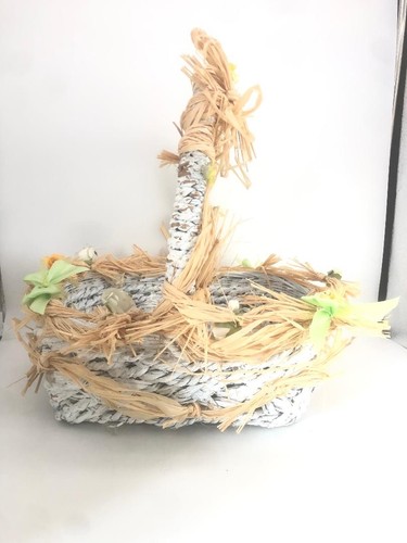 Joli grand panier paille - paille, et