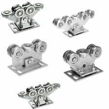 Aqbau® Chariot De Course Roue De Porte Coulissante Rouleaux En Acier Pro