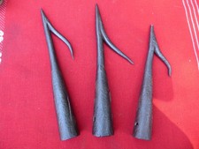 LOT : tire foin pic en fer forgé forme harpon outil ancien