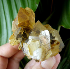 TOP Quartz Ferrugineux quasi flottant 7x6.5cm minéral collection pierre citrine