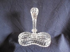 SUPPORT POUR HUILIER VINAIGRIER EN CRISTAL DE BACCARAT