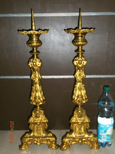 PAIRE D'ANCIENS PIQUE-CIERGES