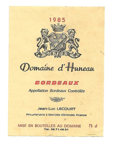 Etiquette vin domaine - de,