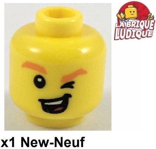 Lego minifig tête head - lego, 1x