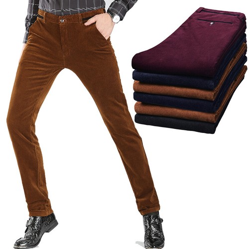 Hommes velours pantalon - pantalon, slim