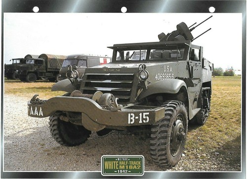 Fiche white half track m1 - half-track,