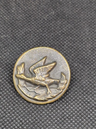 Ancien bouton canard oiseau