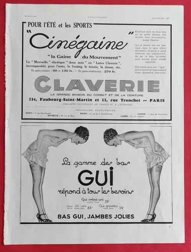 Publicité presse 1936 - de,