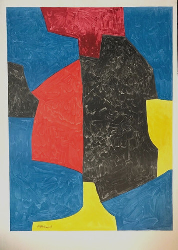 Serge poliakoff lithographie - poliakoff,