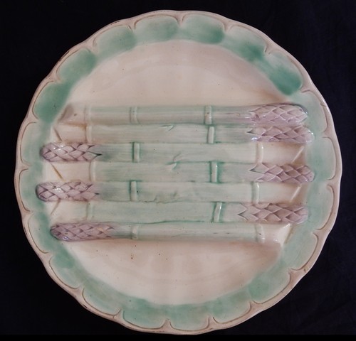 Assiette ancienne barbotine - ancienne,