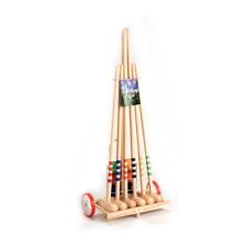 Jeu de croquet 2 massues cm. 100 et 4 cm. 78 avec chariot en bois