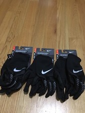 Nike Women's Storm-Fit Hybrid Run Gloves Black/Silver Color, Sizes: S/M/L
