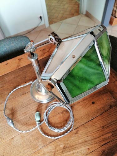 Lampe pirouett chrome verre - chrome, et