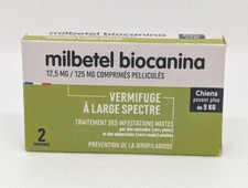Milbetel Biocanina Vermifuge pour Chien de plus de 5kg (2 comprimés)