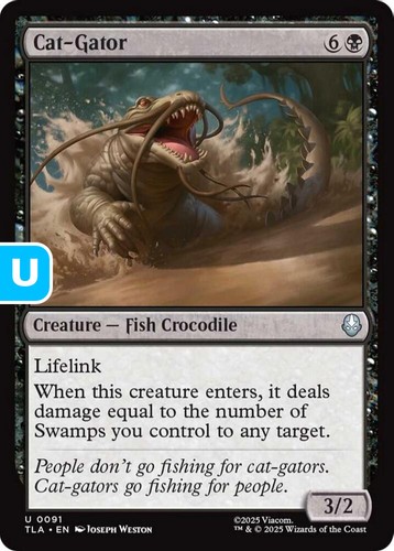 Mtg cat gator avatar uncommon - mtg,