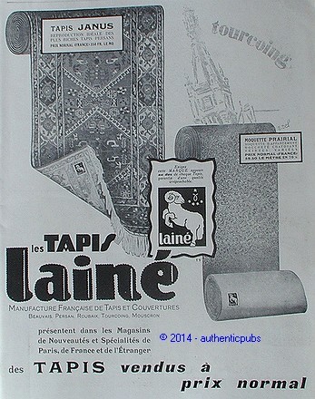 Publicite les tapis laine - publicite,