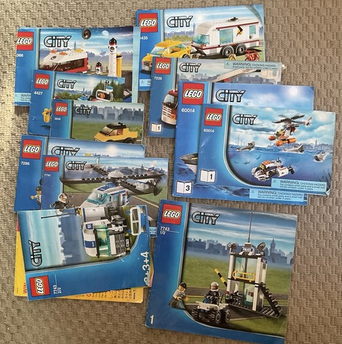Lego city assorted manuals - lego,