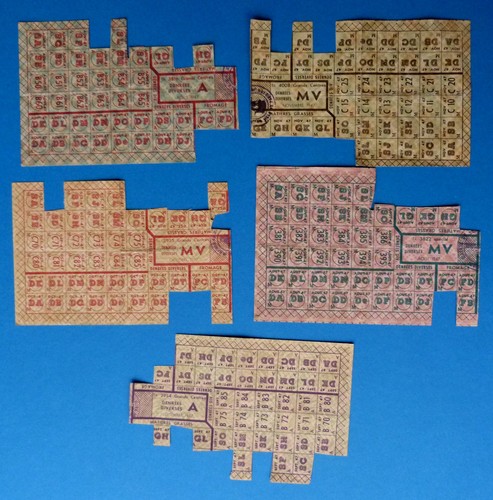 Lot cartes tickets de - de, 5